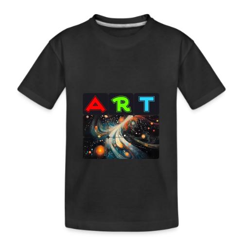 Swirls of Colorful Art - Kid's Premium Organic T-Shirt