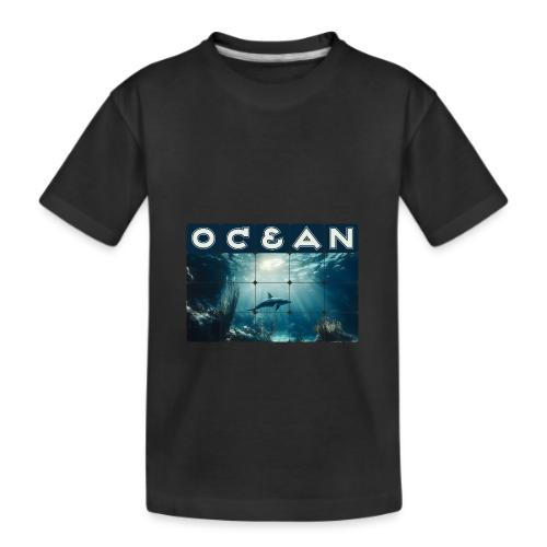 Ocean: Dolphin’s Serenity - Kid's Premium Organic T-Shirt
