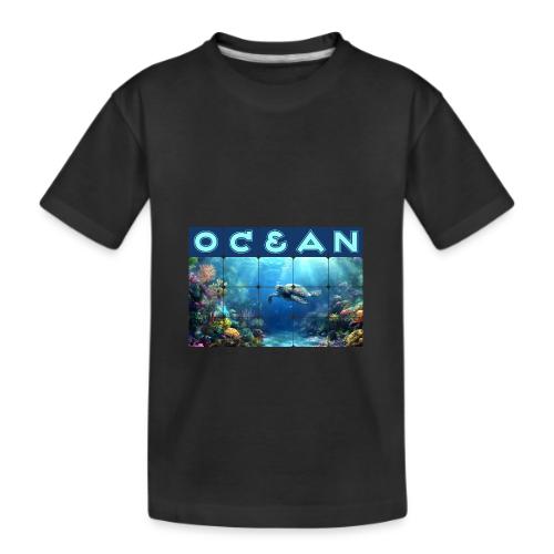 Ocean: Turtle Drift - Kid's Premium Organic T-Shirt