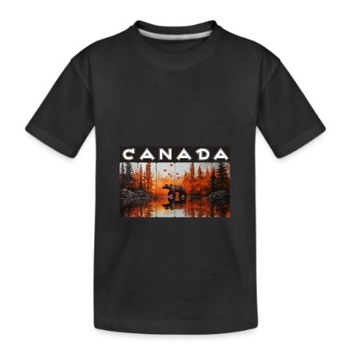 Canada Wilderness Art - Kid's Premium Organic T-Shirt