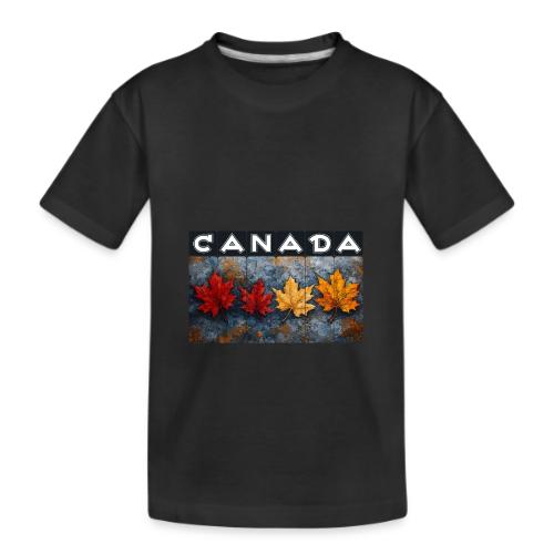 Colorful Canada Style - Kid's Premium Organic T-Shirt