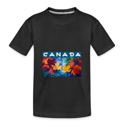 Canada in Brushstrokes - Kid's Premium Organic T-Shirt