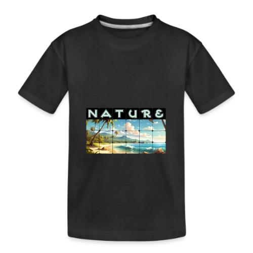 Nature: Sun-Kissed Shore - Kid's Premium Organic T-Shirt