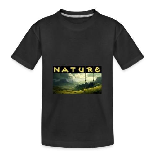Nature: Verdant Peaks - Kid's Premium Organic T-Shirt