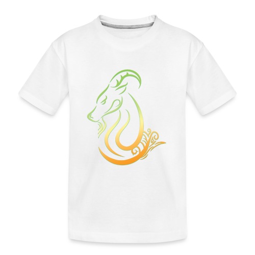 Capricorn Zodiac Sea Goat Astrology Logo - Kid's Premium Organic T-Shirt