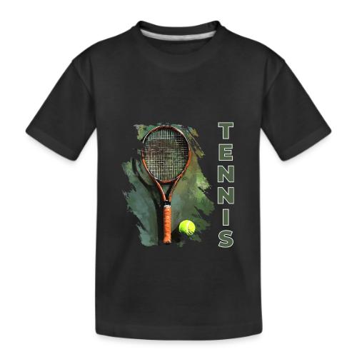 Tennis Precision Strike - Kid's Premium Organic T-Shirt