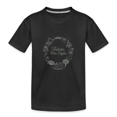 Future Mrs Minimalist Bridal Line Art - Kid's Premium Organic T-Shirt