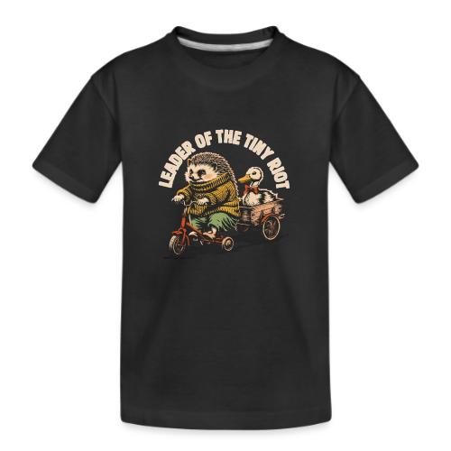 Leader of the Tiny Riot Design - Kid's Premium Organic T-Shirt