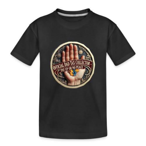 Dad Tax Collector Medallion T Shirt - Kid's Premium Organic T-Shirt