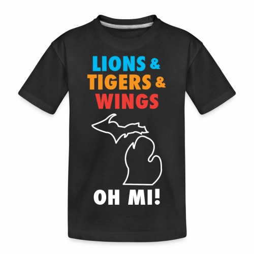 Lions & Tigers & Wings OH MI! - Kid's Premium Organic T-Shirt