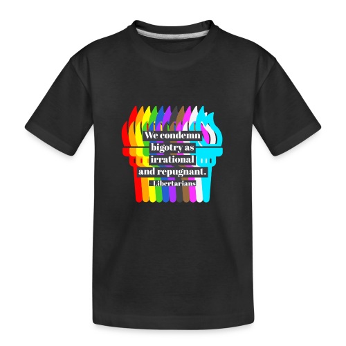 We condemn bigotry as irrational and repugnant. - Kid's Premium Organic T-Shirt