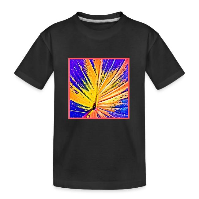 Vibrant Neon Leaf Pattern