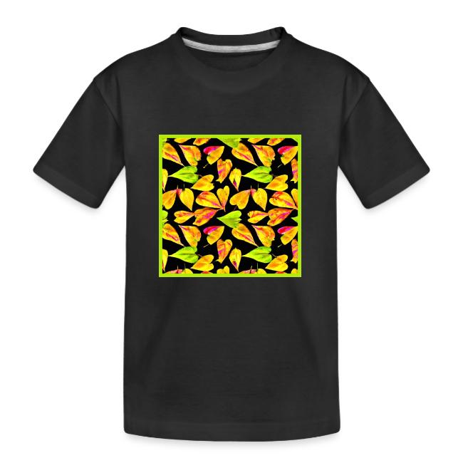 Neon Leaf Art Elegance