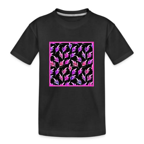 Colorful Leaf Magic: Neon Delight - Kid's Premium Organic T-Shirt