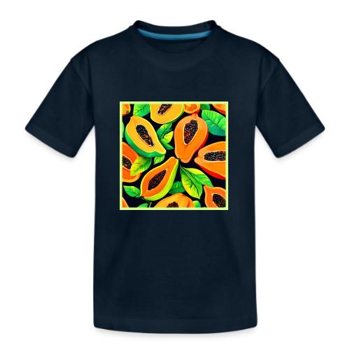 Tropical Papaya Paradise - Kid's Premium Organic T-Shirt