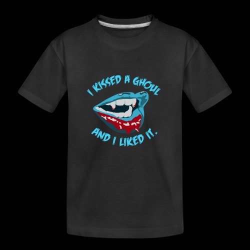 I Kissed a Ghoul - Kid's Premium Organic T-Shirt