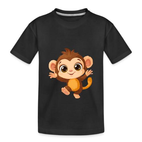 Dancing Baby Monkey Joyful - Kid's Premium Organic T-Shirt