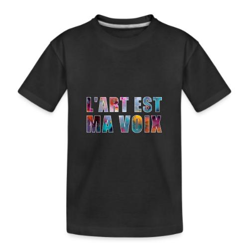 Art is my voice - Kid's Premium Organic T-Shirt