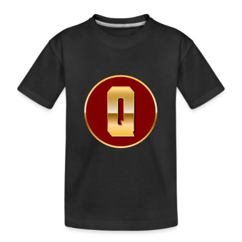 Letter Q – Capital Varsity Alphabet Monogram - Kid's Premium Organic T-Shirt