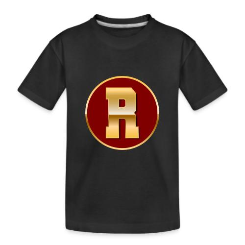 Letter R – Capital Varsity Alphabet Monogram - Kid's Premium Organic T-Shirt