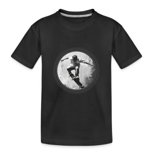 Skateboarding Vibes Only - Kid's Premium Organic T-Shirt