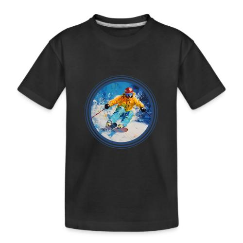 Born for Skiing - Kid's Premium Organic T-Shirt