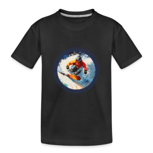Snowboarding Rebel - Kid's Premium Organic T-Shirt