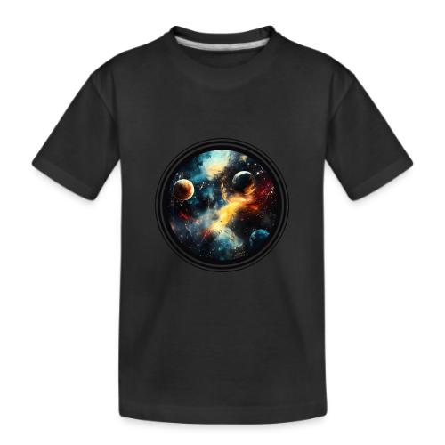 Painted Cosmos of Planets - Kid's Premium Organic T-Shirt