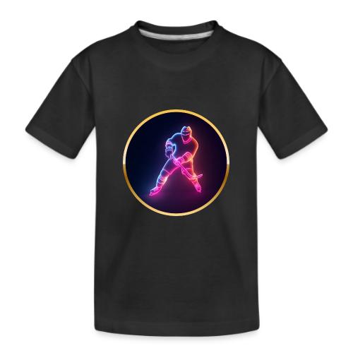 Hockey: Neon Ice Strike - Kid's Premium Organic T-Shirt