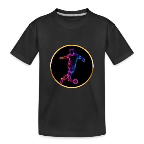 Neon Soccer Flow - Kid's Premium Organic T-Shirt