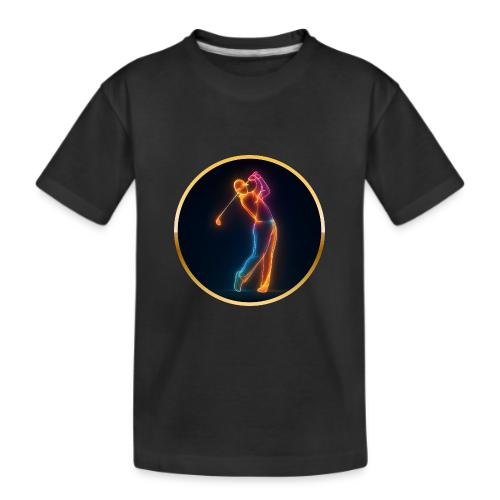 Neon Golf Motion - Kid's Premium Organic T-Shirt