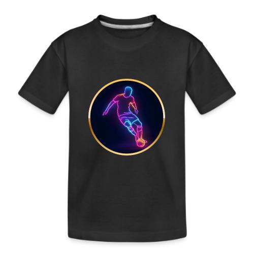 Soccer: Neon Golden Goal - Kid's Premium Organic T-Shirt