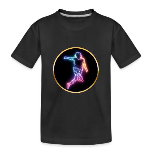 Soccer: Neon Goal Fusion - Kid's Premium Organic T-Shirt