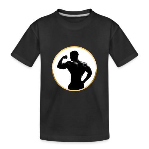 Bodybuilder: Classic Flex Emblem - Kid's Premium Organic T-Shirt