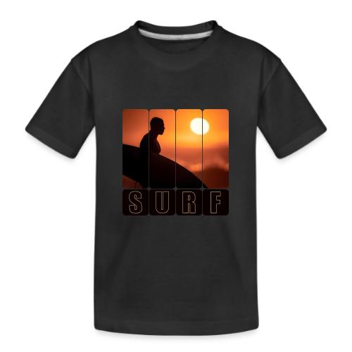 Surfing: Sunset Surf Panels - Kid's Premium Organic T-Shirt