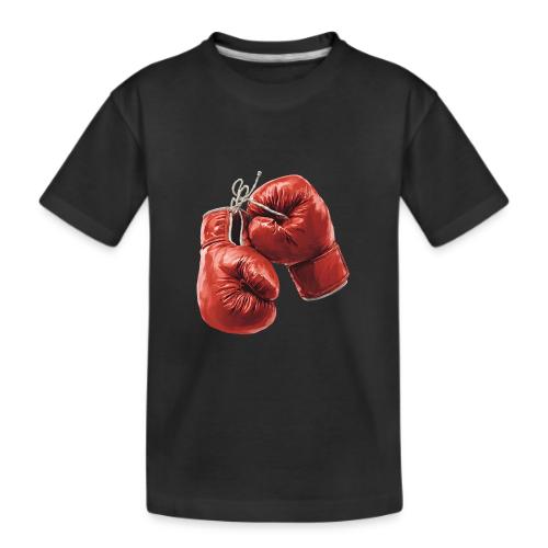 Boxing: Hanging Gloves Icon - Kid's Premium Organic T-Shirt