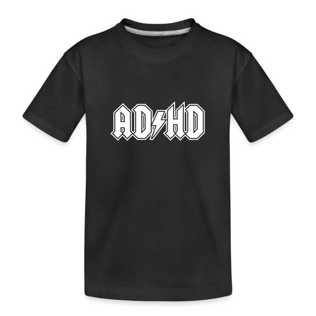 ADHD ACDC Logo. Funny ADD Awareness