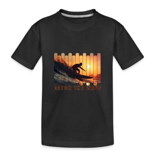 Surfing: Catch the Wave - Kid's Premium Organic T-Shirt