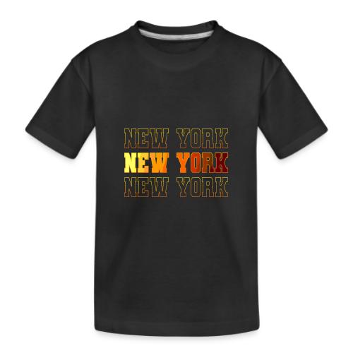 New York Varsity Echo - Kid's Premium Organic T-Shirt