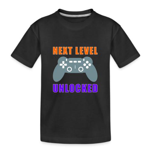 Next Level Unlocked Gamer Design - Kid's Premium Organic T-Shirt