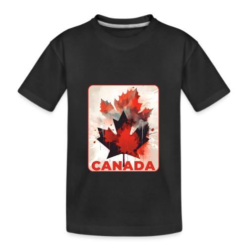 Canada Inked Leaf - Kid's Premium Organic T-Shirt