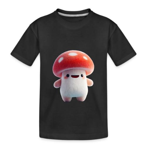 Mushroom: Red Forest Friend - Kid's Premium Organic T-Shirt