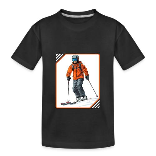 Skiing Thrill Ride - Kid's Premium Organic T-Shirt