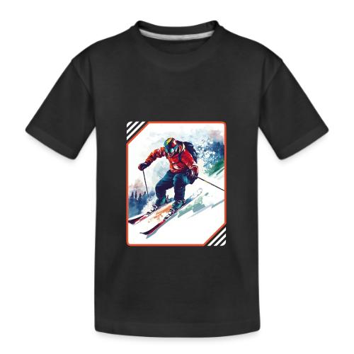 Skiing is Life - Kid's Premium Organic T-Shirt