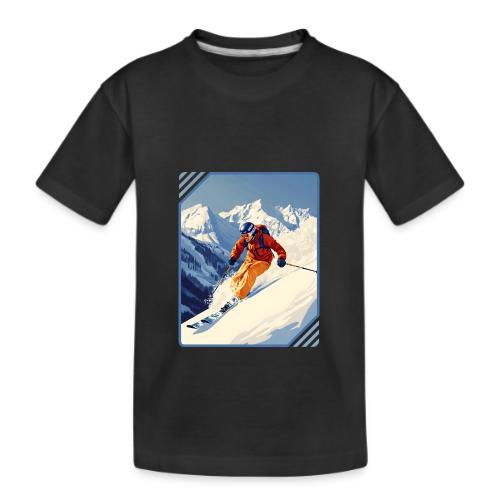 Mountain Skiing Vibes - Kid's Premium Organic T-Shirt