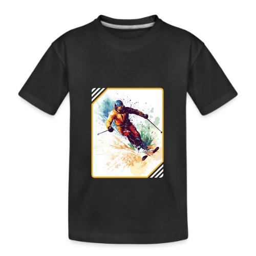 Winter Skiing Escape - Kid's Premium Organic T-Shirt