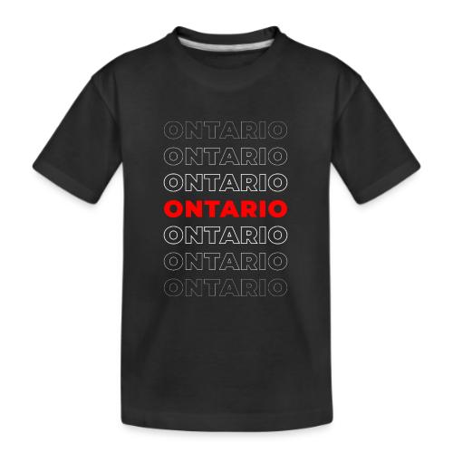 Ontario Outline - Kid's Premium Organic T-Shirt