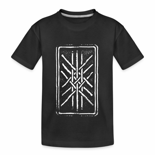 Web of Wyrd grid Skulds Web Net Bindrune symbol - Kid's Premium Organic T-Shirt