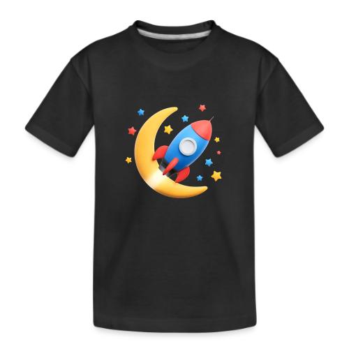 Rocket to the Crescent Moon - Kid's Premium Organic T-Shirt