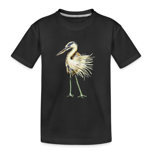 Great Blue Heron - Kid's Premium Organic T-Shirt